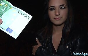Public Agent Spanish hotty pussy pounded by a stranger