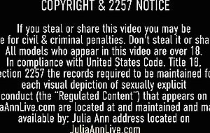 Singing In The Rain? No! Cougar Julia Ann Fucked In Theater!