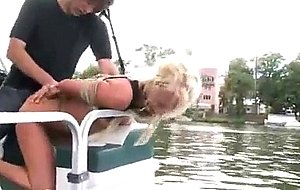 Carla gets fucked and facial on a boat