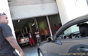 Katrina Jade sucks many black cocks