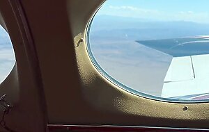 Mile High Threesome on Private Plane Ending in Double Creampie | Plane Play Fucking on Love Cloud