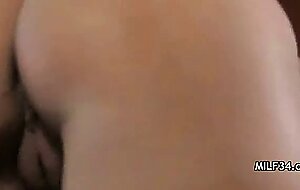 Horny milf and greasy garage cock