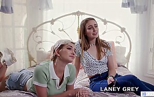 Stepdaughter and her gf having sex with lesbian curious stepmom - dee williams, laney grey, skye blue