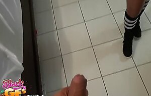 Black GF - Guys filming there sexy black GF