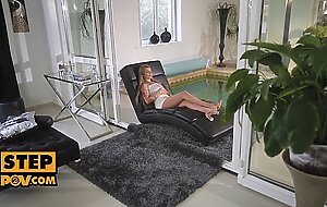 POV - Stepmom Kat Squirt gridns your cock to a nub