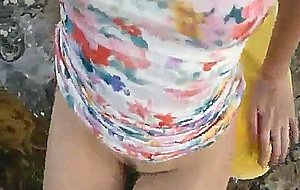Pro amateur beautiful girl fucks outside