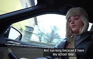 Public agent french teen cheats with first big dick public flashing and hardcore sex