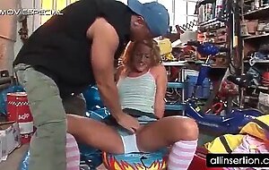 Teen blonde minx gets ass hole deep fingered