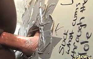 Busty black honey enjoying gloryhole 9