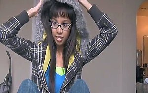 Cute asian teen footjob