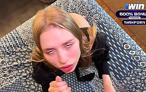 Cumshot compilation on face of Californiababe