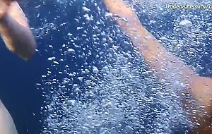 Aneta is a wonderful big tits babe underwater
