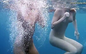 Aneta is a wonderful big tits babe underwater