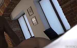 Caught my neighbor's wife and fucked her ! cum on her belly