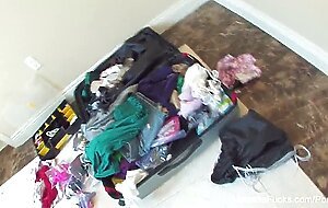 Busty Natasha Nice takes it white and black