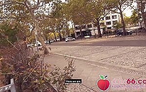 Funky Wannabe Teen! Lou Nesbit Fucked between Cars! Dates66