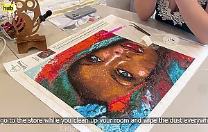 stepmother comforted upset with her pussy