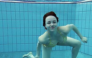 Big tits shaved babe Lada Poleshuk underwater