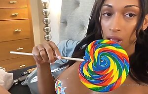 Jasmine Lotus gets Kinky and Tops Masked Male till he cums (Candy Land Role Play)