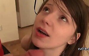 Teenie fucked in hard bondage