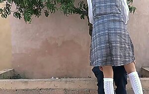  gets horny and fucks in the park with her boyfriend