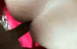 Brunette doggystyle and titty fucked outdoors in public