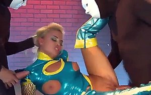 Alexis monroe in an intergalactic outfit having 3some sex