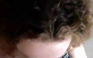 Curly haired wife oral sex tape