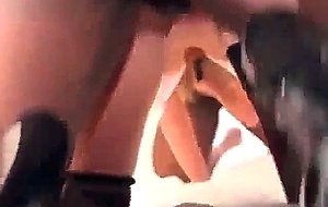 Slutty white wife impregnated by 2 black cocks 