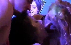 Slutty college girls get fucked from behind at a party