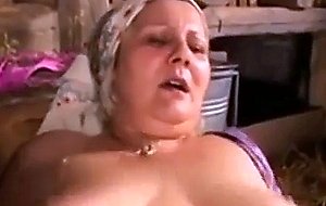 Fat granny banged in the ass
