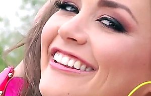 Allie haze stretches out her ass with a butt plug