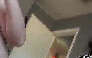 Fucking his gf from behind on camera. ass cumshot