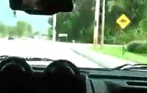 Busty roadhead on the highway