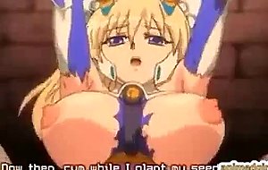 Chained busty hentai princess pregnant fucked by monste