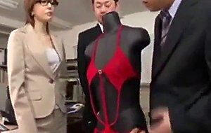 Big tits asian babe office sex