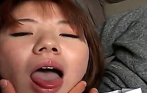 Jap doll on knees pleasing hungry cock in class room