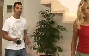 Amateur blonde babe goes home gets her ass fingered