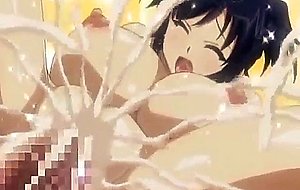 Busty japanese anime wetpussy fucked in the top of roof