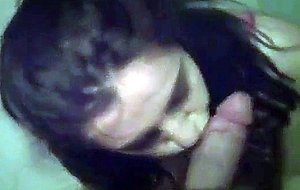 Arab girl is sucking my cock on a public place