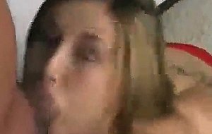 Busty gagging teen exgf gives bj