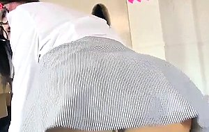 Footjob busty asian teen fucked