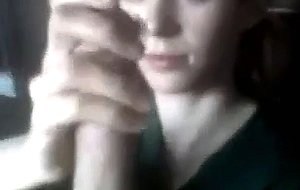 Redhead gf munches on a rock intense erection