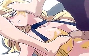 Busty hentai slave gets sexually in group