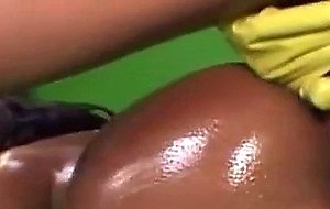 Ayana angel oiled up and fucked