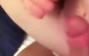 Horny college girl ends up in a threesome with two dudes