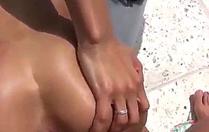 Black ex with amazing booty fucked doggystyle outdoors