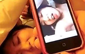 Asian gf takes her first black cock