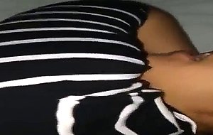 Sneaking in latina room to fuck her