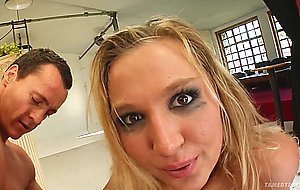 Allison gets her ass banged in threesome
